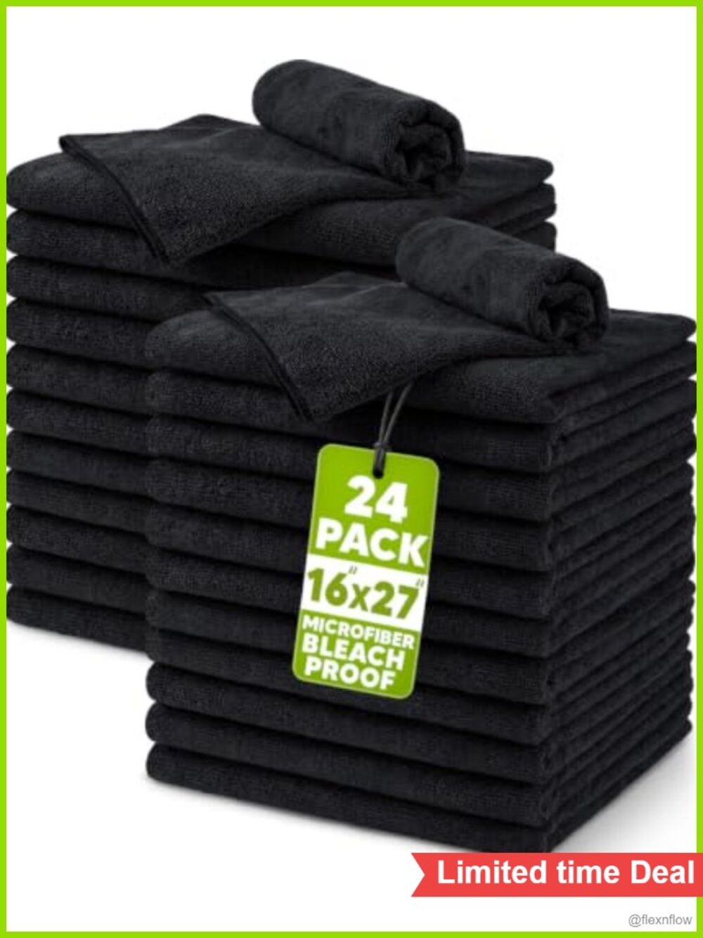 Microfiber Bleach Safe Salon Towels 24 Pack 16x27 Quick Dry